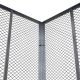 Metalowy kompostownik ogrodowy 450 l – srebrny, przewiewny