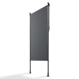 Markiza pionowa na balkon 120 x 228–316 cm, szara