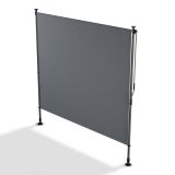 Markiza pionowa na balkon 200 x 228–316 cm, szara