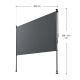 Markiza pionowa na balkon 200 x 228–316 cm, szara