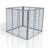 Kompostownik ogrodowy stalowy 800 l, ocynk, 100x100x80 cm