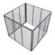 Kompostownik ogrodowy stalowy 800 l, ocynk, 100x100x80 cm