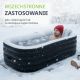 Składana nadmuchiwana wanna z pompą elektryczną, 400 l