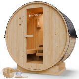 Fińska sauna beczkowa Ø 190 × 120 cm