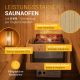 Fińska sauna beczkowa o średnicy 190 cm – 220 cm