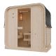Kwadratowa sauna beczkowa 120 x 185 x 194 cm