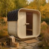 Kwadratowa sauna beczkowa 120 x 185 x 194 cm