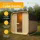 Kwadratowa sauna beczkowa 180 x 185 x 194 cm