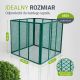 Kompostownik metalowy ogrodowy 450 l – zielony