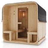 Kwadratowa sauna beczkowa 220 x 185 x 194 cm