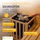 Nowoczesna sauna dla 3 osób, LED, sól himalajska, czarna