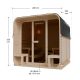 Ogródowa sauna typu cube, 6 osób, z piecem o mocy 9 kW