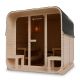 Ogródowa sauna typu cube, 6 osób, z piecem o mocy 9 kW