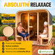 Ogródowa sauna typu cube, 6 osób, z piecem o mocy 9 kW