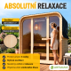 Sauna ogrodowa typu cube, 3 osoby z piecem o mocy 3,6 kW
