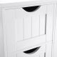 Uniwersalna biała szafka MDF 4 szuflady, regulowana półka