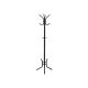Stojak na ubrania z 12 haczykami, czarny, stalowy, 178 cm
