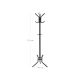 Stojak na ubrania z 12 haczykami, czarny, stalowy, 178 cm