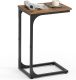 Stolik C do kanapy rustykalny brąz/czarny 40x30x62 cm