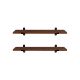 Zestaw półek ściennych retro MDF/żelazo 60x20 cm, 2 sztuki