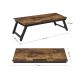 Rustykalny składany stolik na laptopa MDF bambus 71x35x23 cm