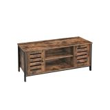 Rustykalny stolik pod TV z metalową ramą 110 x 40 x 50 cm