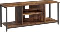Szafka pod TV z metalową ramą, rustykalny brąz, 120x40x50cm
