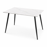 Stół jadalniany CERAMON, 120 cm, biały