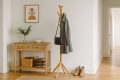 Wieszak z drewna sosnowego 175 x 61 cm, w kolorze naturalnym