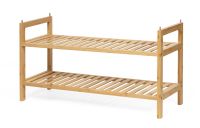 Dwupoziomowa szafka na buty z bambusa, 69 cm