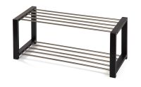 Metalowa szafka na buty, czarna, 80 x 32 x 30 cm