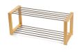 Metalowa szafka na buty w kolorze naturalnym 80 x 32 x 30 cm