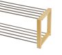 Metalowa szafka na buty w kolorze naturalnym 80 x 32 x 30 cm