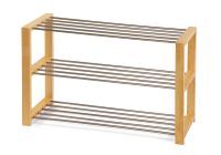 Metalowa szafka na buty w kolorze naturalnym 80 x 50 x 30 cm