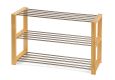 Metalowa szafka na buty w kolorze naturalnym 80 x 50 x 30 cm