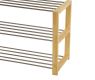 Metalowa szafka na buty w kolorze naturalnym 80 x 50 x 30 cm