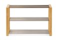 Metalowa szafka na buty w kolorze naturalnym 80 x 50 x 30 cm