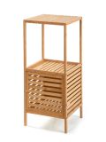 Bambusowy regał z drzwiczkami 80 x 35 x 35 cm