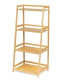 Bambusowy regał z 4 półkami, 85 x 39 x 29 cm