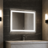 Designowe lustro z oświetleniem LED, 70 x 90 cm