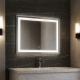 Designowe lustro z oświetleniem LED, 70 x 90 cm