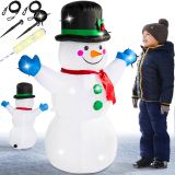 Świąteczny nadmuchiwany bałwan z diodami LED, 120 cm