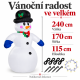 Świąteczny nadmuchiwany bałwan z diodami LED, 240 cm