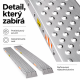 Stalowe rampy wjazdowe, 2 szt., 160 cm, 400 kg