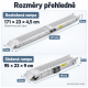 Składane stalowe rampy wjazdowe, 2 szt., 200 kg, srebrne