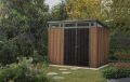 PENT Domek ogrodowy 9 x 7, brązowy, 226 x 279 x 216 cm