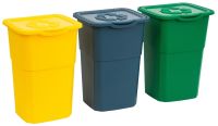 Zestaw 3 ECO pojemników na odpady posortowane 3 x 50 l