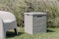 WOODYS Plastikowa skrzynia do ogrodu 90l jasno szara