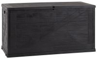 WOOD plastikowa skrzynia ogrodowa 420 L, grafitowa