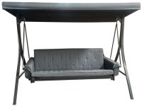 MADRID huśtawka ogrodowa metalowa, szara